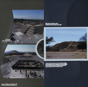 Page double réalisée avec le kit brodure de scrap factory